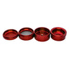 Stache Products 2.5" 4pc Grynder with Tray/Bowl Top Lid