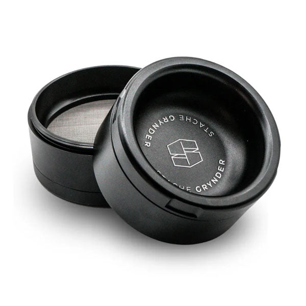 Stache Products 3" 4pc BIG Grynder with Tray/Bowl Top Lid