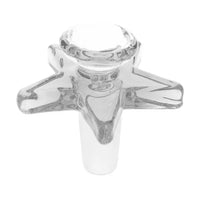 Star 14mm male clear glass bowl – borosilicate glass, fast shipping Australia-wide - clear