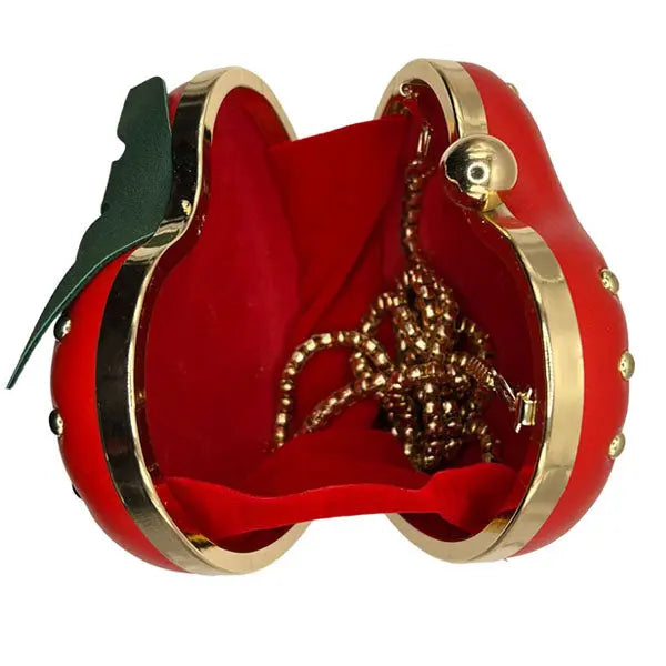 Strawberry hard shell handbag with fast shipping Australia-wide – stylish and durable design. open
