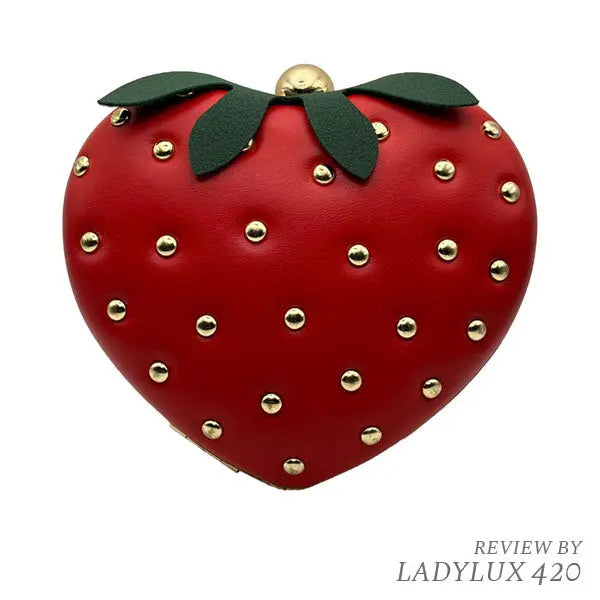 Strawberry hard shell handbag with fast shipping Australia-wide – stylish and durable design. front
