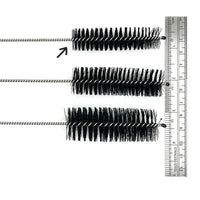 The Depot 8" nylon bristled cleaning brush 0..4" thick – fast shipping Australia-wide - ruler close