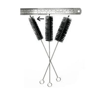 The Depot 8" nylon bristled cleaning brush 0..4" thick – fast shipping Australia-wide - ruler