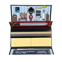 Thicket All-in-One Rolling Kit Comic Design with Papers, Tray & Accessories - papers