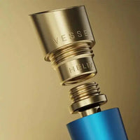 Vessel Cone One Hitter Hand Pipe in Maritime Blue – Sleek, Durable Smoking Pipe - bowl