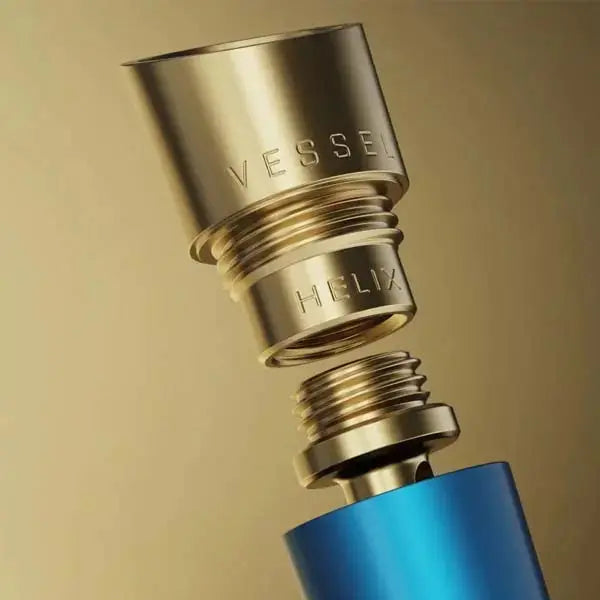 Vessel Cone One Hitter Hand Pipe in Maritime Blue – Sleek, Durable Smoking Pipe - bowl