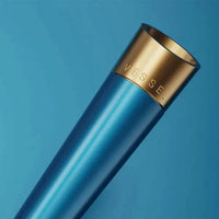 Vessel Cone One Hitter Hand Pipe in Maritime Blue – Sleek, Durable Smoking Pipe - close up