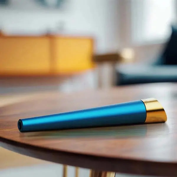 Vessel Cone One Hitter Hand Pipe in Maritime Blue – Sleek, Durable Smoking Pipe - lifestyle
