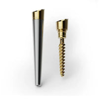 Vessel Cone One Hitter Hand Pipe in gun metal – Sleek, Durable Smoking Pipe - parts