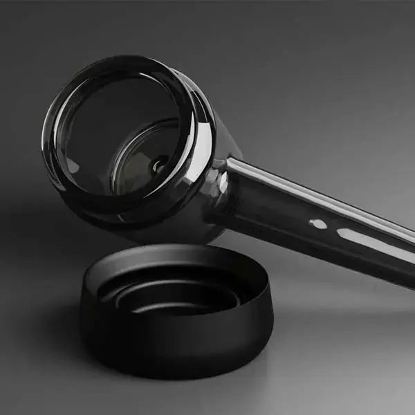 Vessel Forge Glass Hand Pipe – Premium Borosilicate Glass Smoking Pipe - black lifestyle 1
