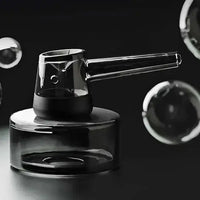 Vessel Forge Glass Hand Pipe – Premium Borosilicate Glass Smoking Pipe - black lifestyle