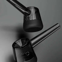 Vessel Forge Glass Hand Pipe – Premium Borosilicate Glass Smoking Pipe - black pair