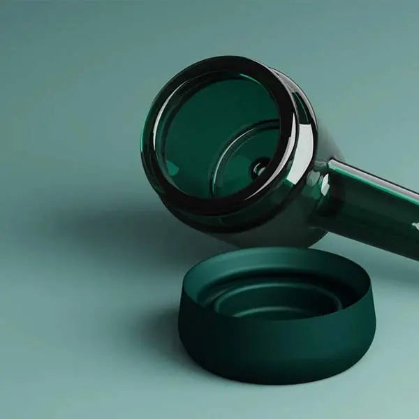 Vessel Forge Glass Hand Pipe – Premium Borosilicate Glass Smoking Pipe - emerald lifestyle 2