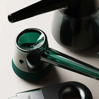 Vessel Forge Glass Hand Pipe – Premium Borosilicate Glass Smoking Pipe - emerald lifestyle 3