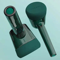 Vessel Forge Glass Hand Pipe – Premium Borosilicate Glass Smoking Pipe - emerald pair full