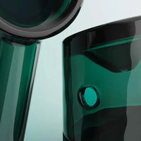 Vessel Forge Glass Hand Pipe – Premium Borosilicate Glass Smoking Pipe - emerald pair holes