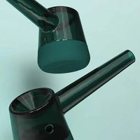 Vessel Forge Glass Hand Pipe – Premium Borosilicate Glass Smoking Pipe - emerald pair