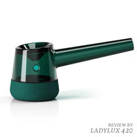 Vessel Forge Glass Hand Pipe – Premium Borosilicate Glass Smoking Pipe - emerald side