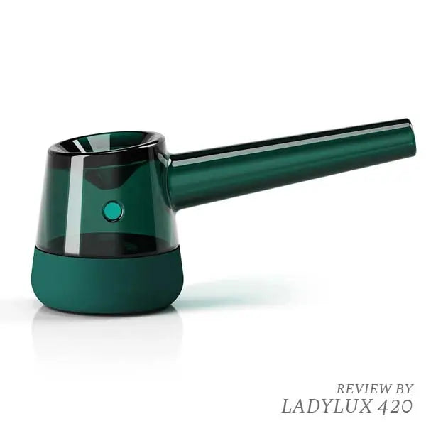 Vessel Forge Glass Hand Pipe – Premium Borosilicate Glass Smoking Pipe - emerald side