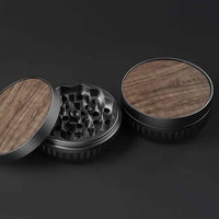 Vessel Mill 2.2” Slim 3-Piece Walnut Herb Grinder with Precision Teeth - top