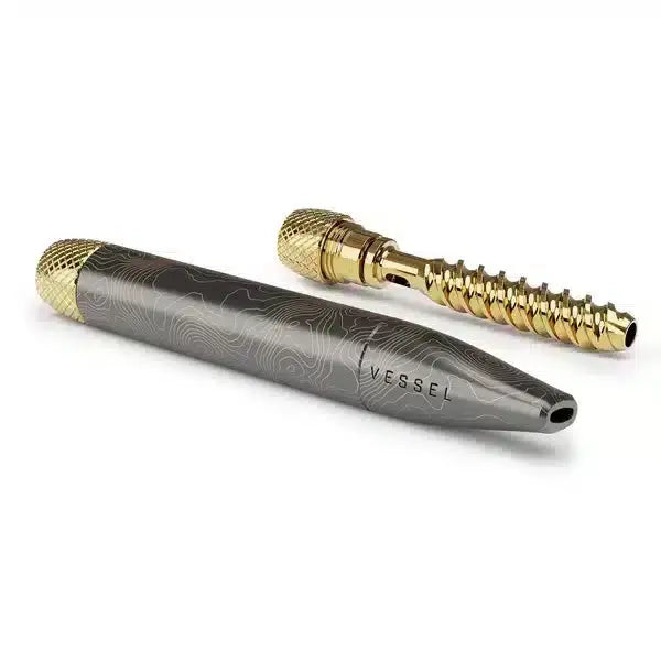 Vessel Helix Metal One-Hitter Pipe - Gunmetal