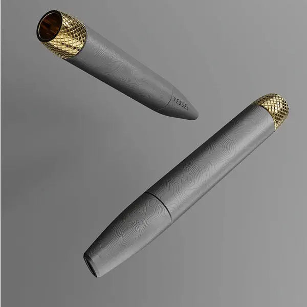Vessel Helix Metal One-Hitter Smoking Pipe – Premium Portable Hand Pipe Australia - stone  - group