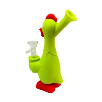 What the Cluck Silicone Water Pipe – Green copy 2