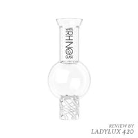 White Rhino Glass Carb Cap Spinner – Fast Shipping Australia-Wide - front
