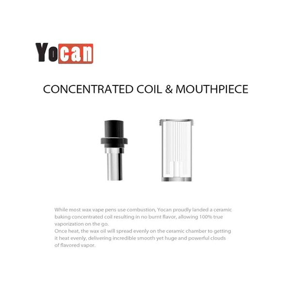 Yocan Explore Wax Replacement Coils + Mouthpiece – 5 pack copy 3