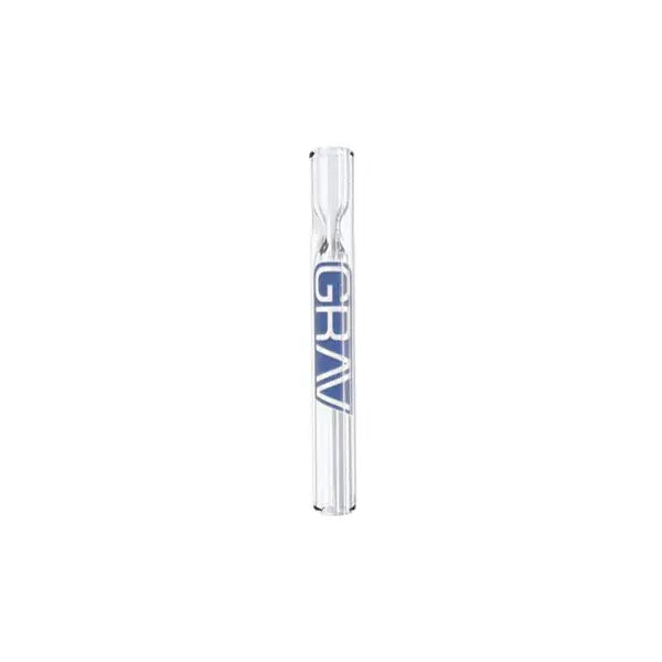 Grav Borosilicate Glass 3" One Hitter Pipe – Fast Shipping Australia-Wide - clear - blue