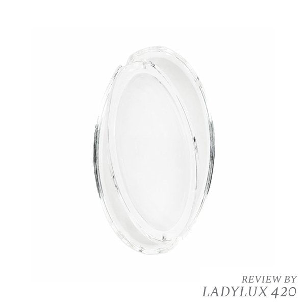 Glass Crystal Ashtray - Oval Slant