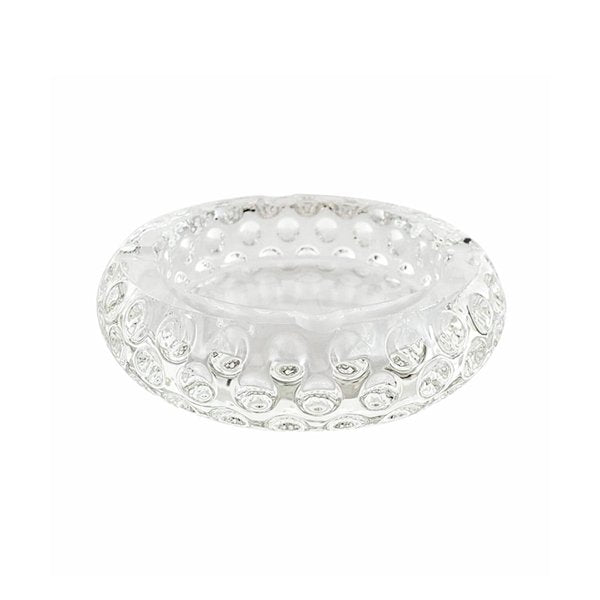 Glass Crystal Ashtray - Concave Round