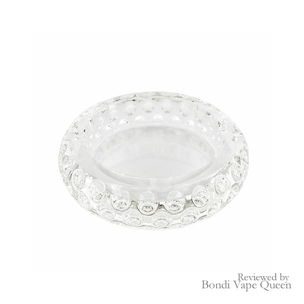 Glass Crystal Ashtray - Concave Round