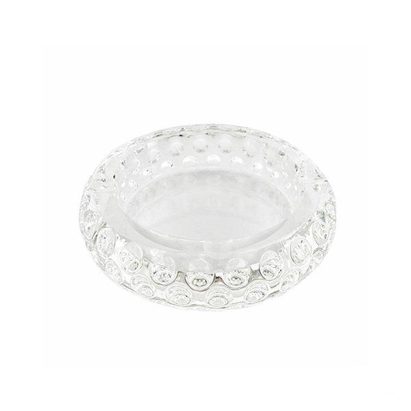 Glass Crystal Ashtray - Concave Round