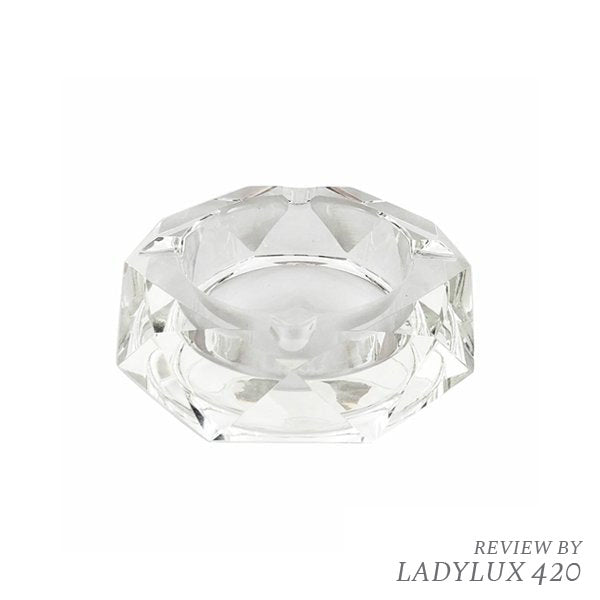 Glass Crystal Ashtray - Star Anise